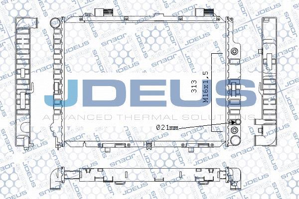 Jdeus M-0170650 - Радиатор, охлаждение двигателя autospares.lv