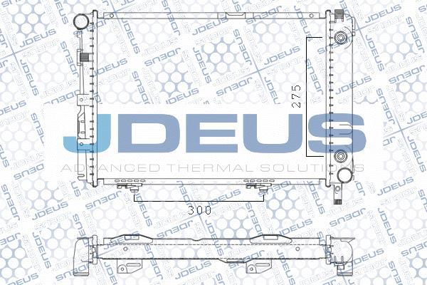 Jdeus M-0170090 - Радиатор, охлаждение двигателя autospares.lv