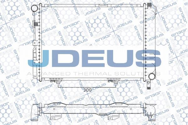 Jdeus M-0170080 - Радиатор, охлаждение двигателя autospares.lv