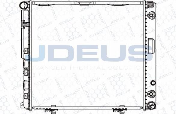 Jdeus M-0170330 - Радиатор, охлаждение двигателя autospares.lv