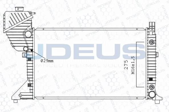 Jdeus M-0171020 - Радиатор, охлаждение двигателя autospares.lv