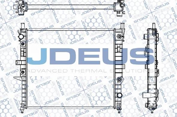 Jdeus M-0171260 - Радиатор, охлаждение двигателя autospares.lv