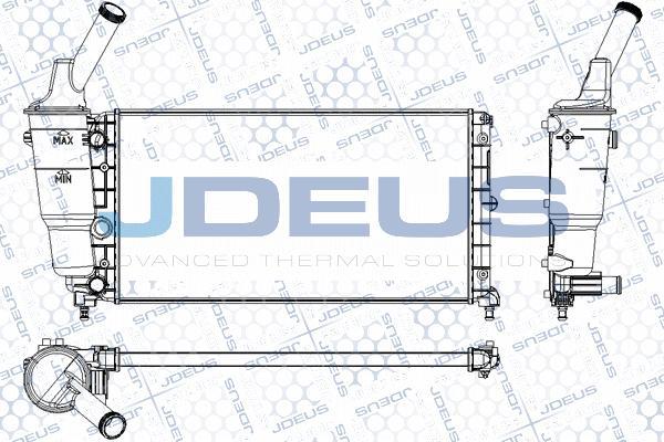 Jdeus M-0360090 - Радиатор, охлаждение двигателя autospares.lv