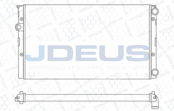 Jdeus M-0300451 - Радиатор, охлаждение двигателя autospares.lv