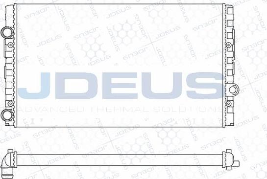 Jdeus M-0300411 - Радиатор, охлаждение двигателя autospares.lv