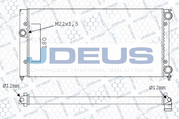 Jdeus M-0300470 - Радиатор, охлаждение двигателя autospares.lv