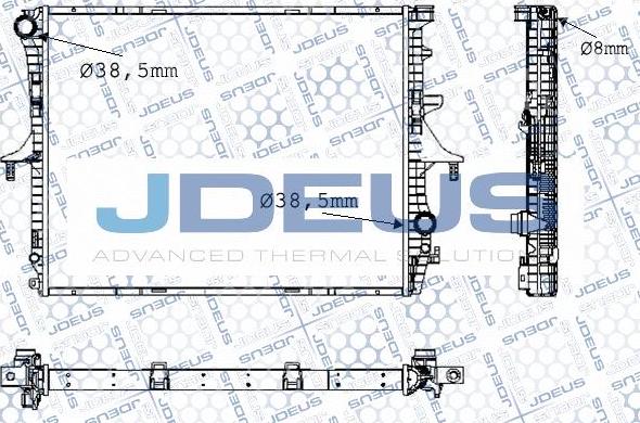 Jdeus M-0300570 - Радиатор, охлаждение двигателя autospares.lv