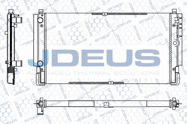 Jdeus M-0300650 - Радиатор, охлаждение двигателя autospares.lv