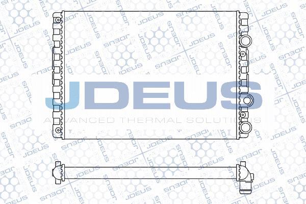 Jdeus M-0300080 - Радиатор, охлаждение двигателя autospares.lv