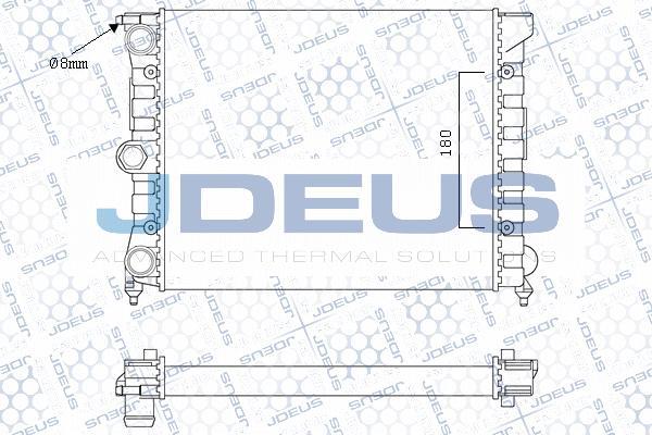 Jdeus M-0300390 - Радиатор, охлаждение двигателя autospares.lv