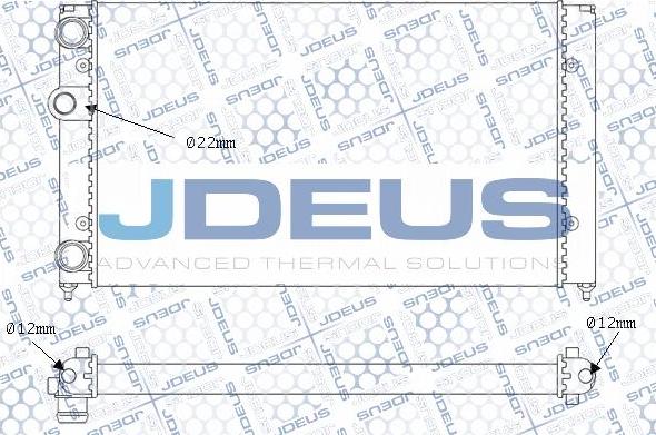 Jdeus M-0300360 - Радиатор, охлаждение двигателя autospares.lv