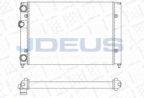 Jdeus M-0300380 - Радиатор, охлаждение двигателя autospares.lv