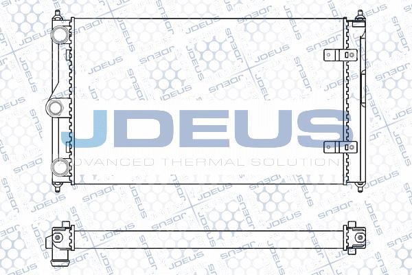 Jdeus M-030028A - Радиатор, охлаждение двигателя autospares.lv