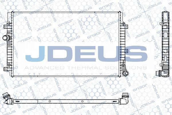 Jdeus M-0300750 - Радиатор, охлаждение двигателя autospares.lv