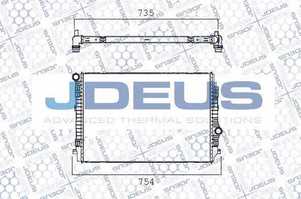 Jdeus M-0300720 - Радиатор, охлаждение двигателя autospares.lv
