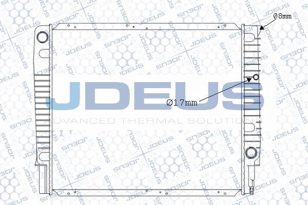 Jdeus M-0310260 - Радиатор, охлаждение двигателя autospares.lv