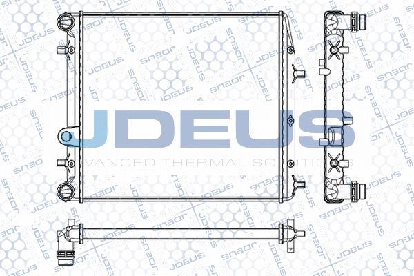 Jdeus M-0250090 - Радиатор, охлаждение двигателя autospares.lv