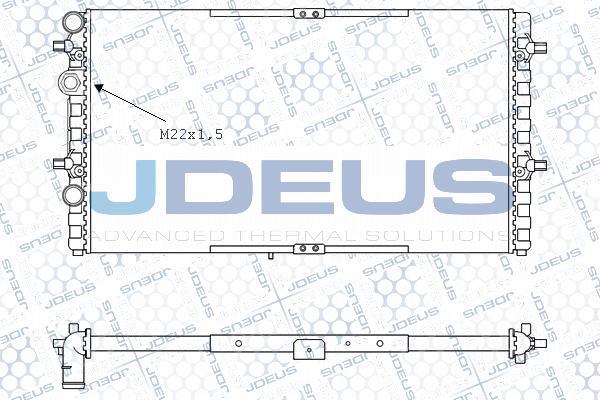 Jdeus M-0250060 - Радиатор, охлаждение двигателя autospares.lv