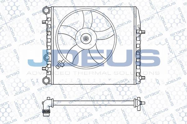 Jdeus M-025020A - Радиатор, охлаждение двигателя autospares.lv