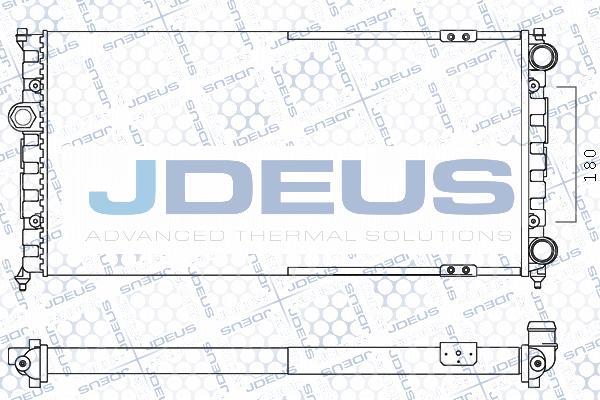 Jdeus M-0250230 - Радиатор, охлаждение двигателя autospares.lv