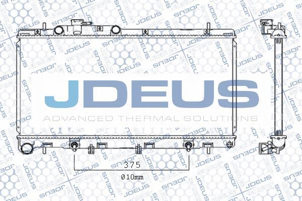 Jdeus M-0260140 - Радиатор, охлаждение двигателя autospares.lv