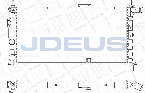 Jdeus M-0200471 - Радиатор, охлаждение двигателя autospares.lv