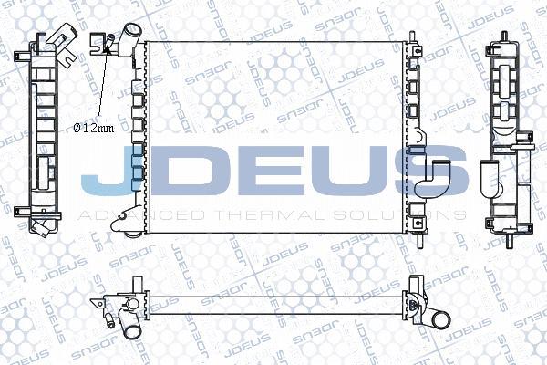 Jdeus M-020050A - Радиатор, охлаждение двигателя autospares.lv