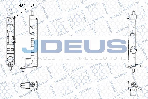 Jdeus M-0200660 - Радиатор, охлаждение двигателя autospares.lv