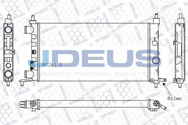 Jdeus M-0200670 - Радиатор, охлаждение двигателя autospares.lv