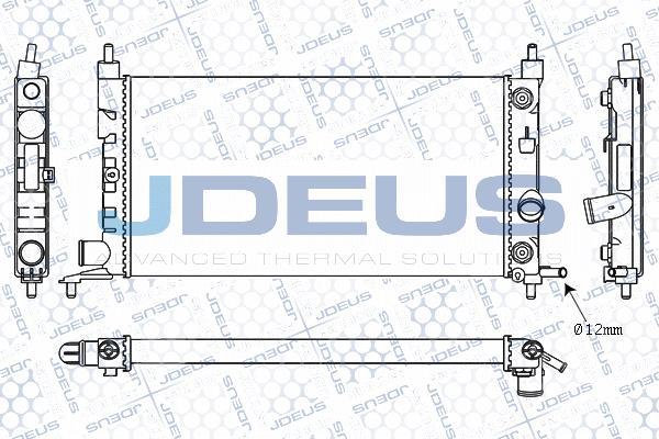 Jdeus M-020013A - Радиатор, охлаждение двигателя autospares.lv