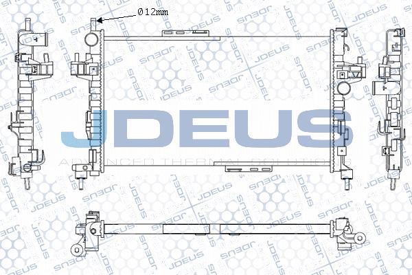 Jdeus M-0200850 - Радиатор, охлаждение двигателя autospares.lv