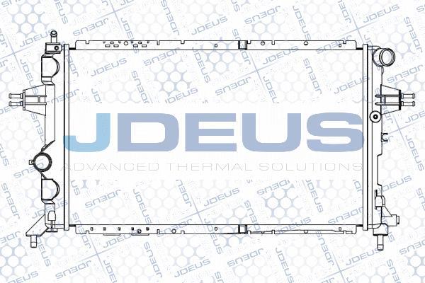 Jdeus M-0200820 - Радиатор, охлаждение двигателя autospares.lv