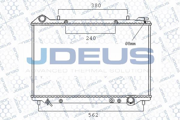 Jdeus M-0200340 - Радиатор, охлаждение двигателя autospares.lv