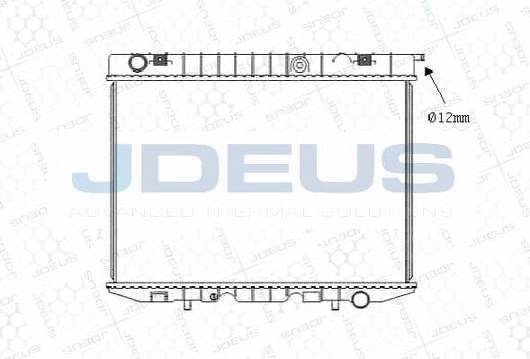 Jdeus M-0200250 - Радиатор, охлаждение двигателя autospares.lv