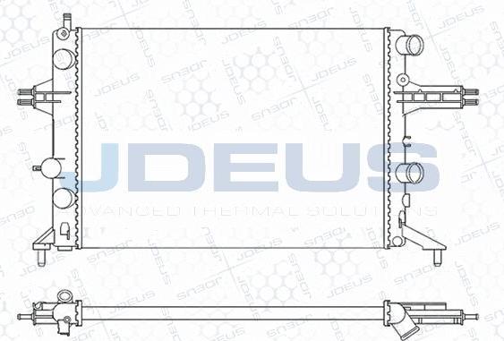 Jdeus M-0200740 - Радиатор, охлаждение двигателя autospares.lv