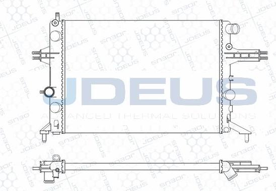 Jdeus M-0200760 - Радиатор, охлаждение двигателя autospares.lv