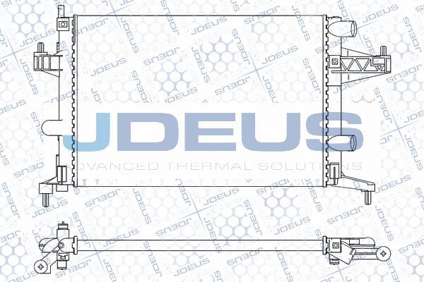 Jdeus M-0200730 - Радиатор, охлаждение двигателя autospares.lv