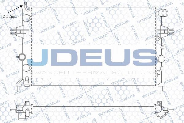 Jdeus M-0200770 - Радиатор, охлаждение двигателя autospares.lv