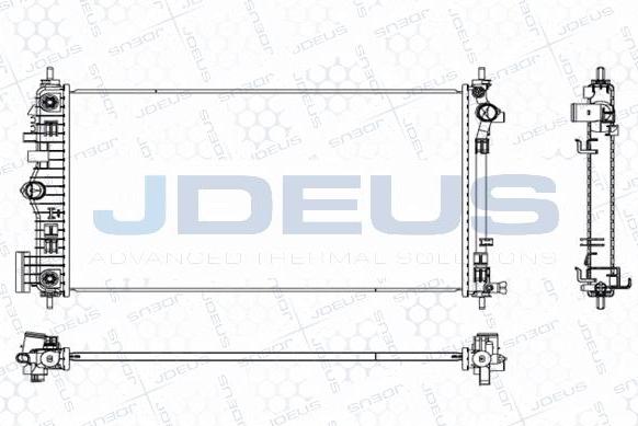 Jdeus M-0201160 - Радиатор, охлаждение двигателя autospares.lv