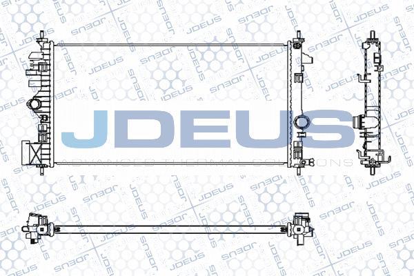 Jdeus M-0201130 - Радиатор, охлаждение двигателя autospares.lv