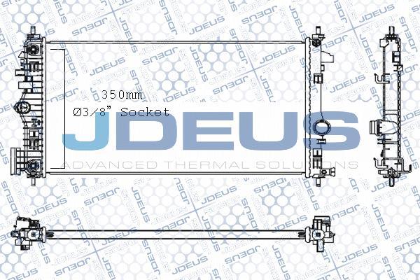 Jdeus M-0201120 - Радиатор, охлаждение двигателя autospares.lv