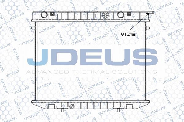 Jdeus M-020125A - Радиатор, охлаждение двигателя autospares.lv