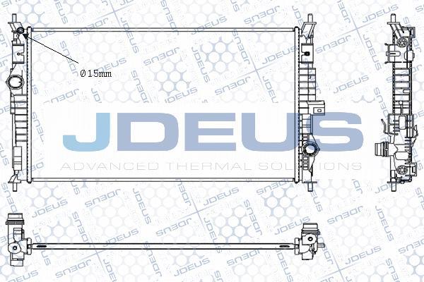 Jdeus M-0210460 - Радиатор, охлаждение двигателя autospares.lv