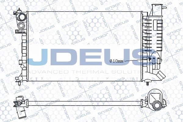 Jdeus M-021056A - Радиатор, охлаждение двигателя autospares.lv