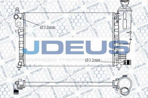 Jdeus M-0210580 - Радиатор, охлаждение двигателя autospares.lv