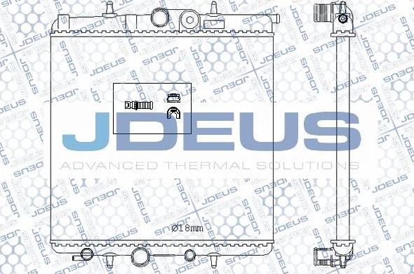 Jdeus M-0210620 - Радиатор, охлаждение двигателя autospares.lv