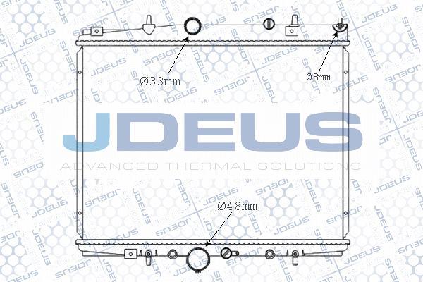 Jdeus M-0210030 - Радиатор, охлаждение двигателя autospares.lv