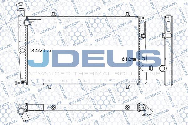 Jdeus M-0210070 - Радиатор, охлаждение двигателя autospares.lv