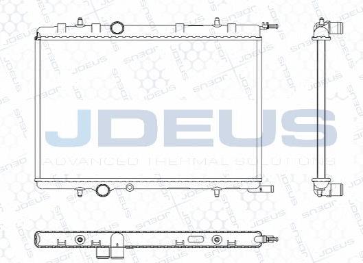 Jdeus M-0210341 - Радиатор, охлаждение двигателя autospares.lv