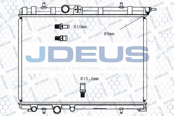 Jdeus M-0210360 - Радиатор, охлаждение двигателя autospares.lv